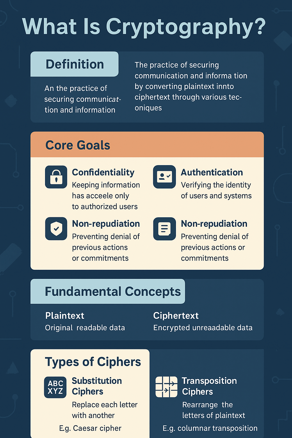 What Is Cryptography Definition, Types and Ciphers-infograph