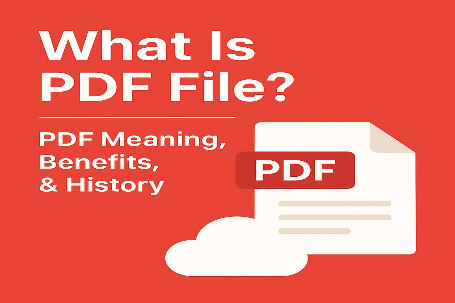 What Is PDF File? PDF Meaning, Benefits, & History