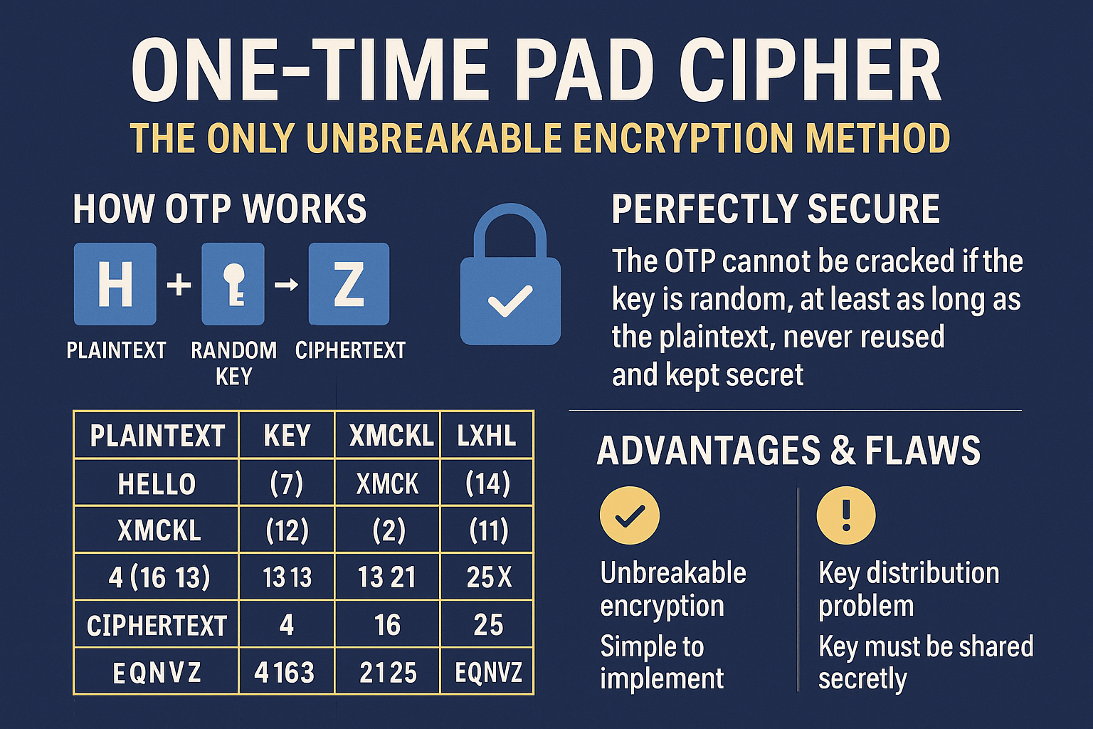 One-Time Pad Cipher: The Only Provably Unbreakable Encryption Method