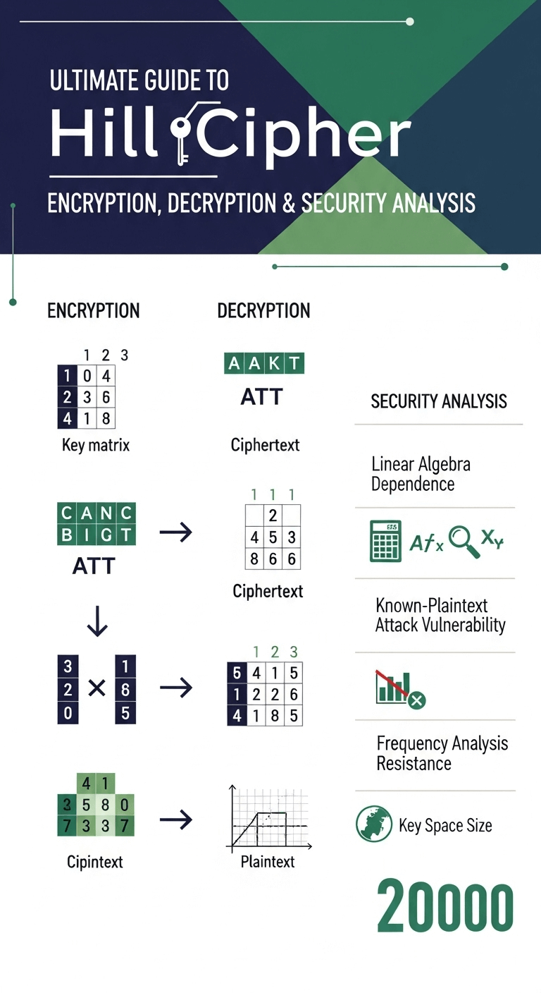 Hill Cipher Infograph